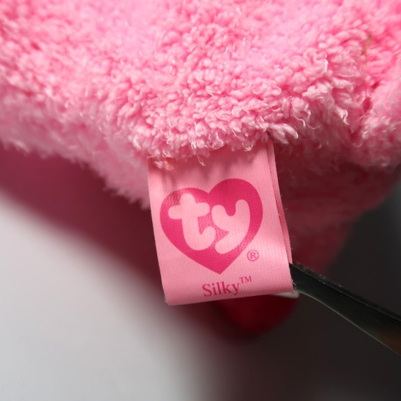 Ty Pinkys Beanie Baby - Silky the Pink Pig | MWMT - New Mint Tags | Rare - Picture 10 of 17
